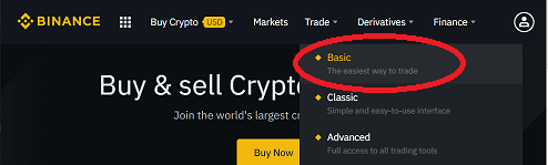 Výměna kryptoměn na Binance